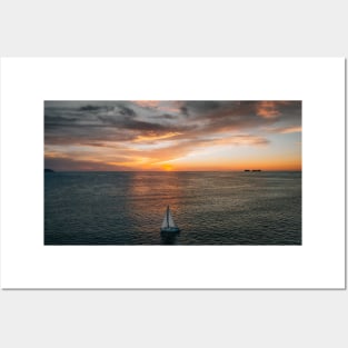 Sunset Sailing Posters and Art